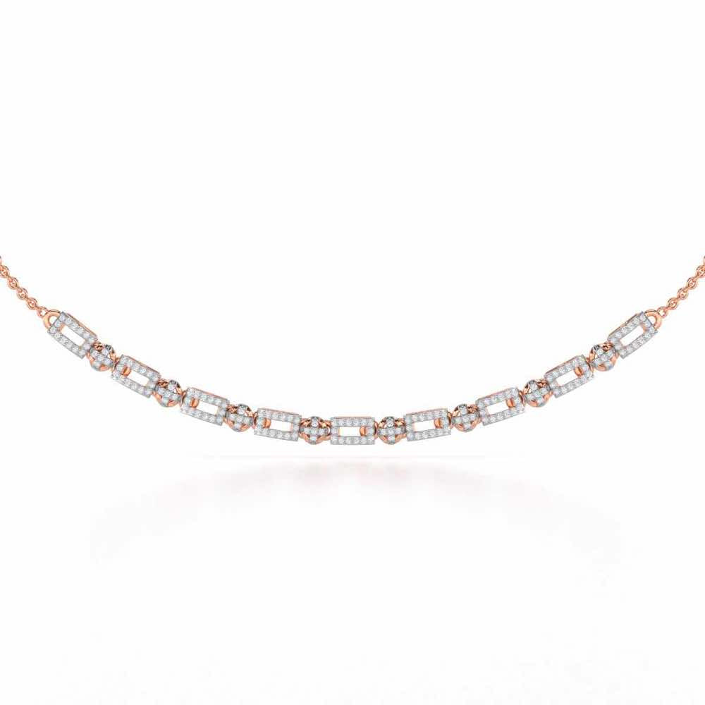 Sheen Dive Silver Necklace