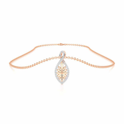 Sheen Elegance Silver Pendant - Rose Gold - Image 3