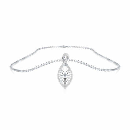 Sheen Elegance Silver Pendant - White Gold - Image 3