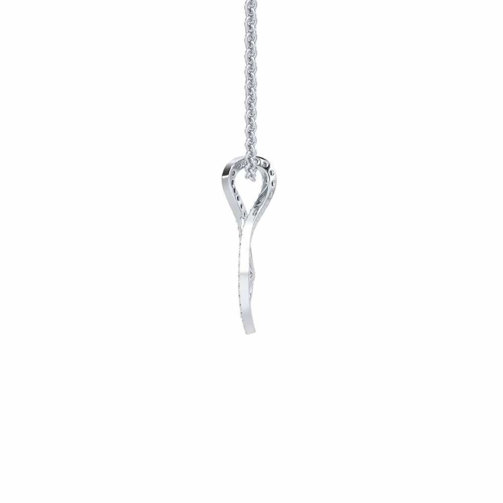 Sheen Elegance Silver Pendant - White Gold - Image 4