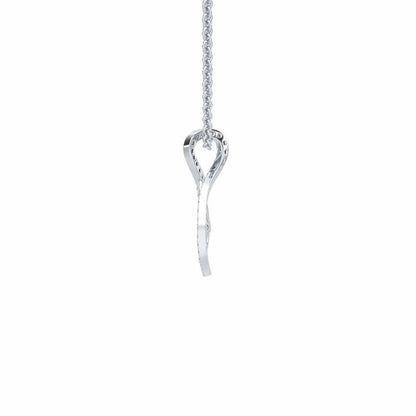 Sheen Elegance Silver Pendant - White Gold - Image 4