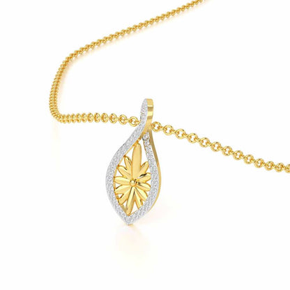 Sheen Elegance Silver Pendant - Yellow Gold - Image 2