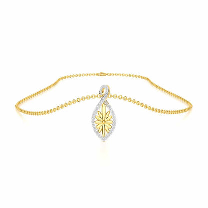 Sheen Elegance Silver Pendant - Yellow Gold - Image 3