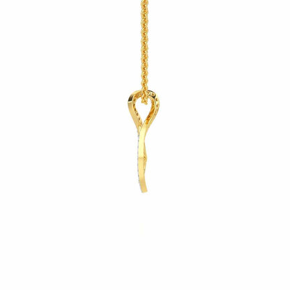 Sheen Elegance Silver Pendant - Yellow Gold - Image 4