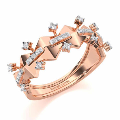Sheen Party Silver Ring - Rose Gold - Image 1