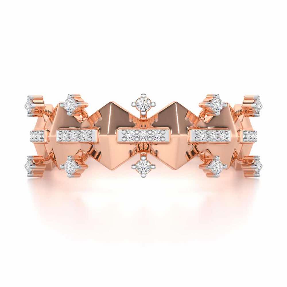 Sheen Party Silver Ring - Rose Gold - Image 4