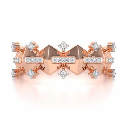 Sheen Party Silver Ring - Rose Gold - Image 4