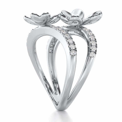 Sheen Symphony Silver Ring - White Gold - Image 3