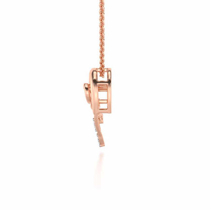 Shell Star Silver Pendant - Rose Gold - Image 4