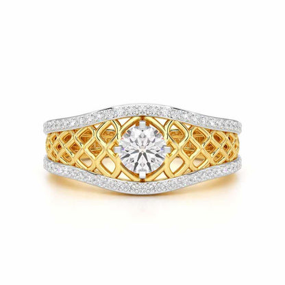 Shimmer Radiance Solitaire Ring - Yellow Gold - Image 4