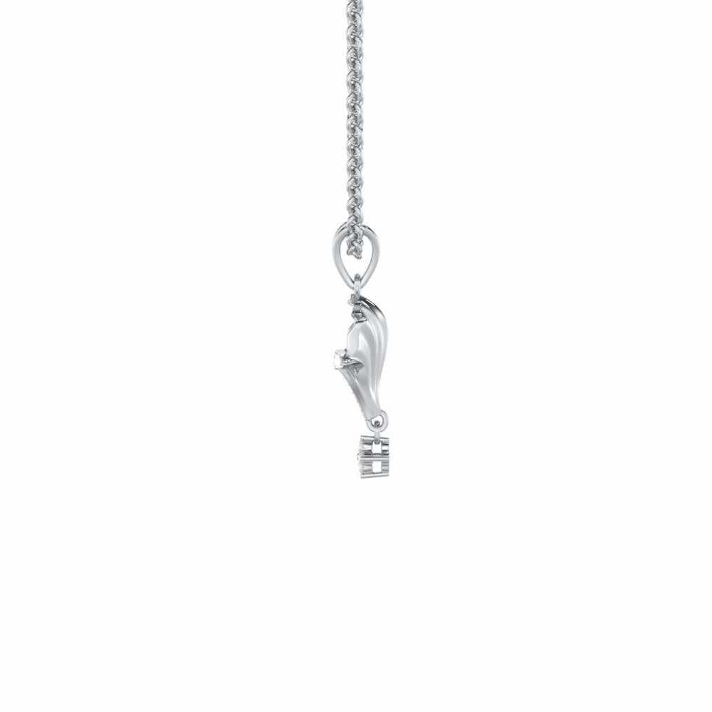 Shimmering Opulence Silver Pendant - White Gold - Image 4