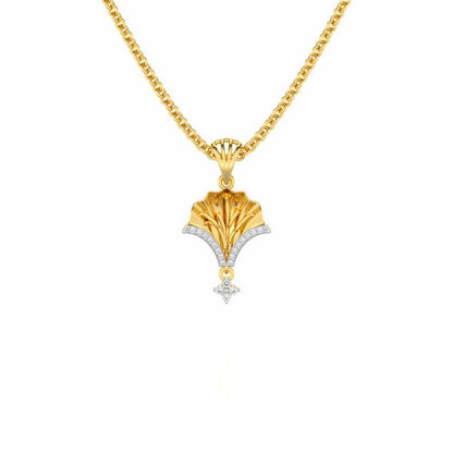 Shimmering Opulence Silver Pendant - Yellow Gold - Image 1