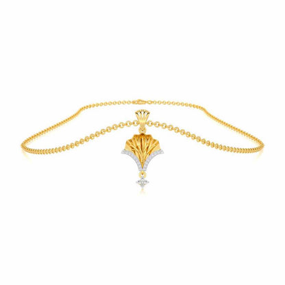 Shimmering Opulence Silver Pendant - Yellow Gold - Image 3