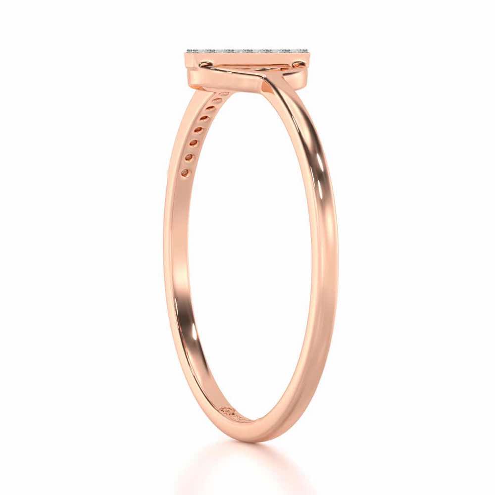 Shimmering Splendor Silver Ring - Rose Gold - Image 3
