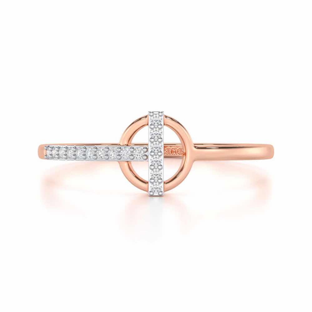 Shimmering Splendor Silver Ring - Rose Gold - Image 4