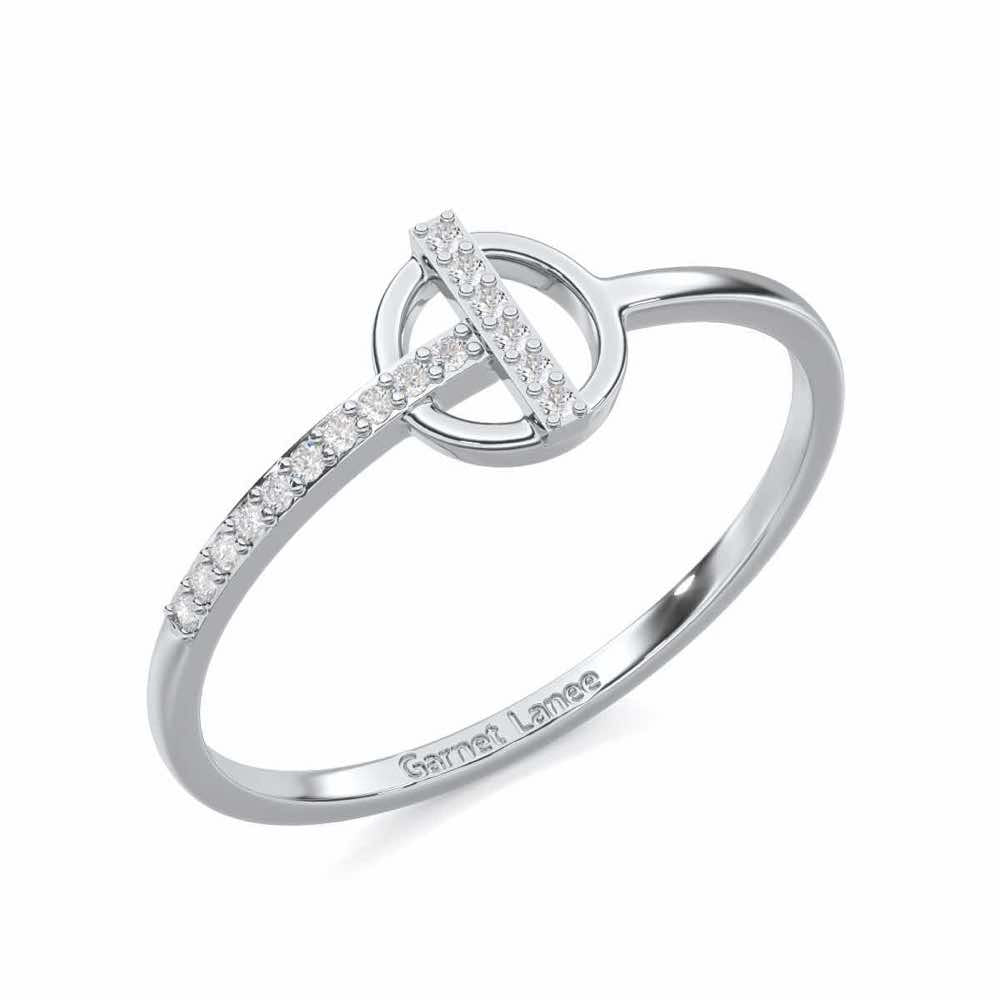 Shimmering Splendor Silver Ring - White Gold - Image 1