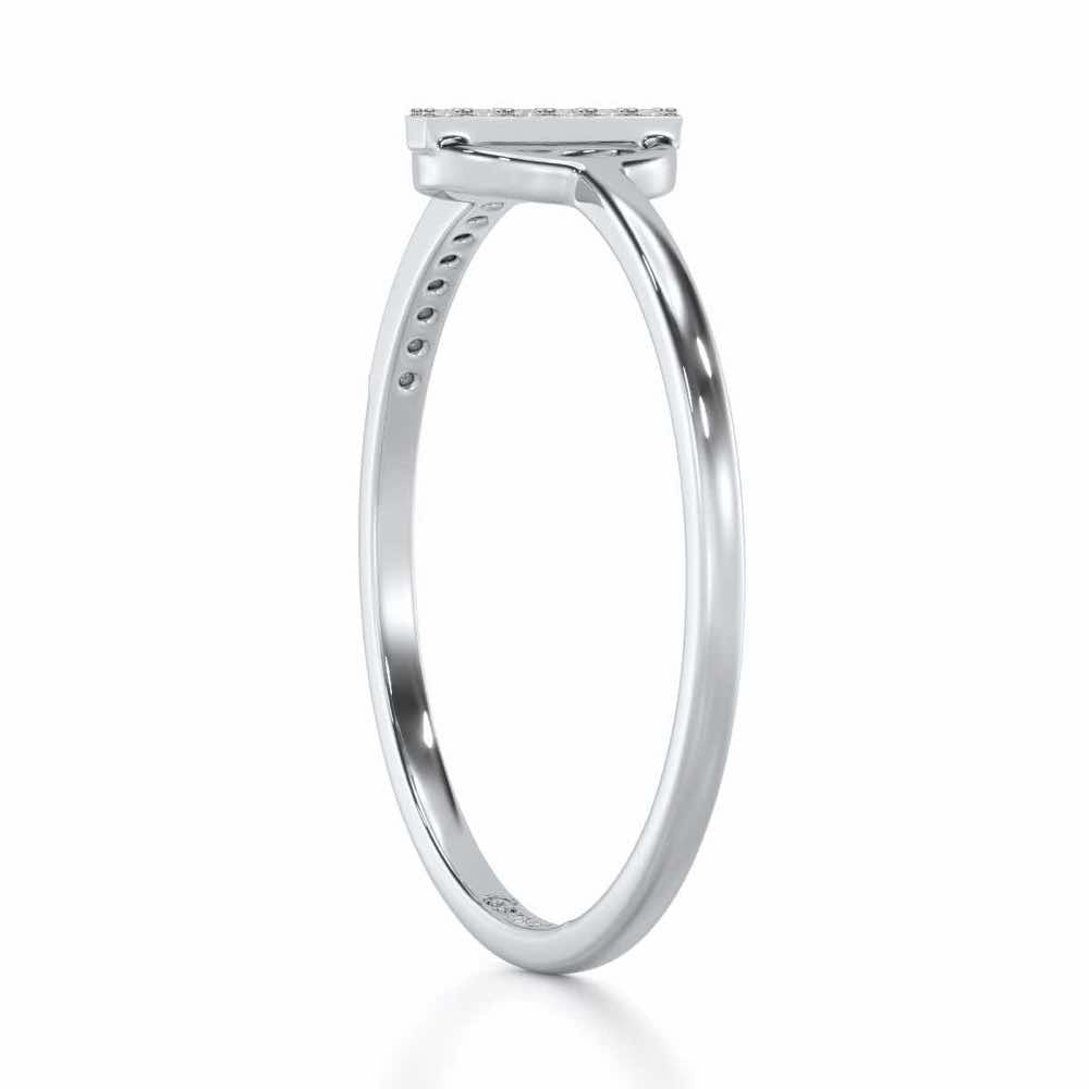 Shimmering Splendor Silver Ring - White Gold - Image 3