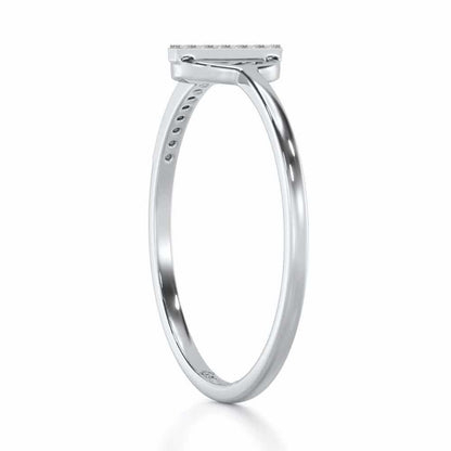 Shimmering Splendor Silver Ring - White Gold - Image 3
