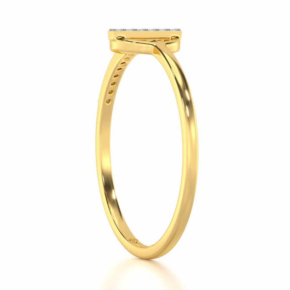 Shimmering Splendor Silver Ring - Yellow Gold - Image 3