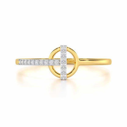 Shimmering Splendor Silver Ring - Yellow Gold - Image 4