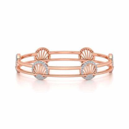 Shine Chase Silver Bangles - Rose Gold - Image 5