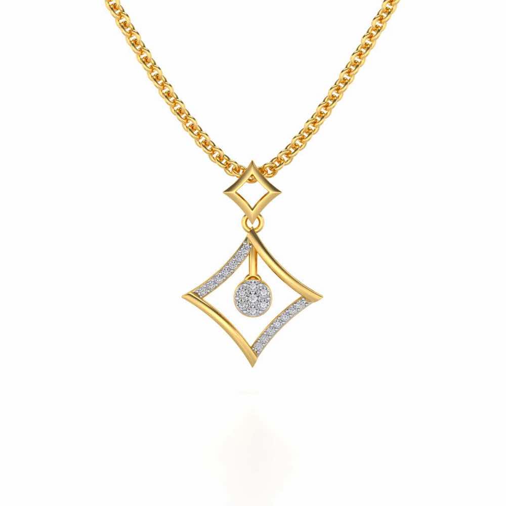 Shine Far Silver Pendant - Yellow Gold - Image 1