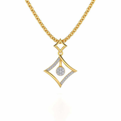 Shine Far Silver Pendant - Yellow Gold - Image 1