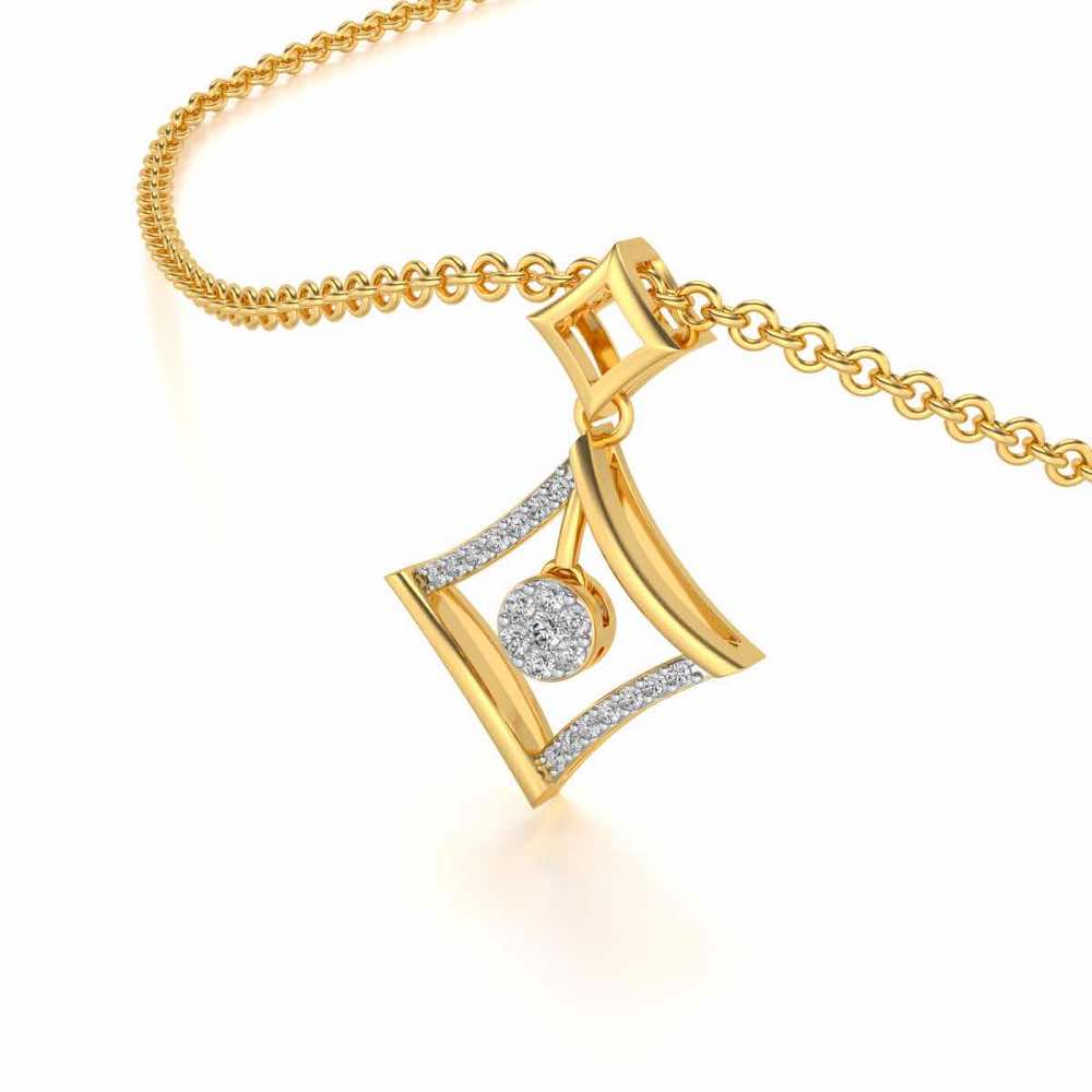 Shine Far Silver Pendant - Yellow Gold - Image 2