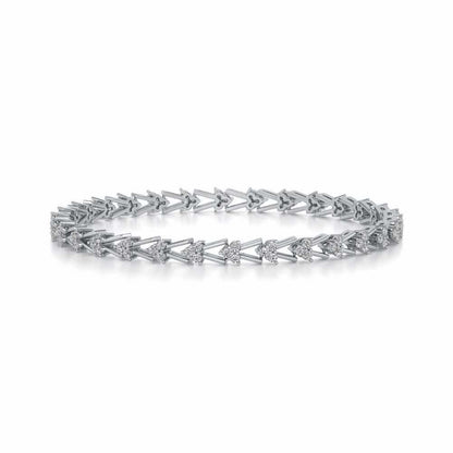 Shine Rep Silver Bangles - White Gold - Image 4