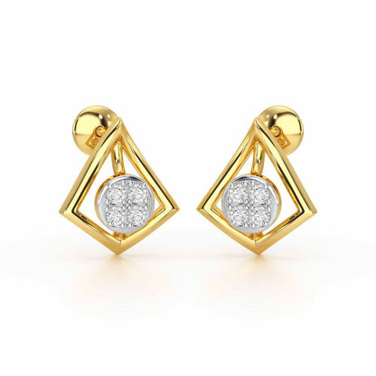 Shine Squad Silver Earrings - Yellow Gold - Image 1