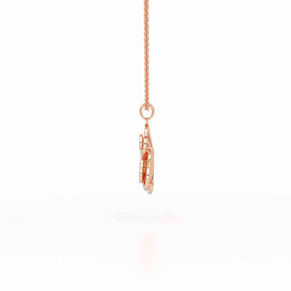 Shining Elegance Silver Pendant - Rose Gold - Image 4