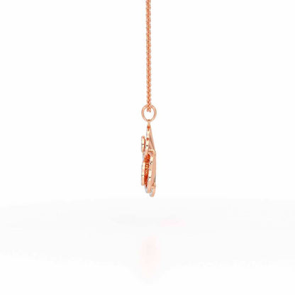 Shining Elegance Silver Pendant - Rose Gold - Image 4