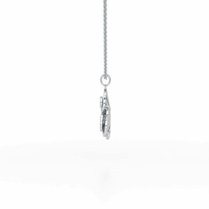 Shining Elegance Silver Pendant - White Gold - Image 4