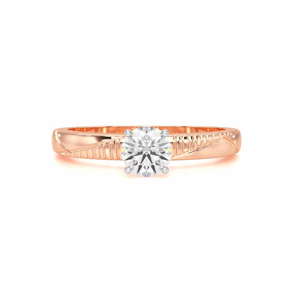Shinny Meadow Solitaire Ring - Rose Gold - Image 4