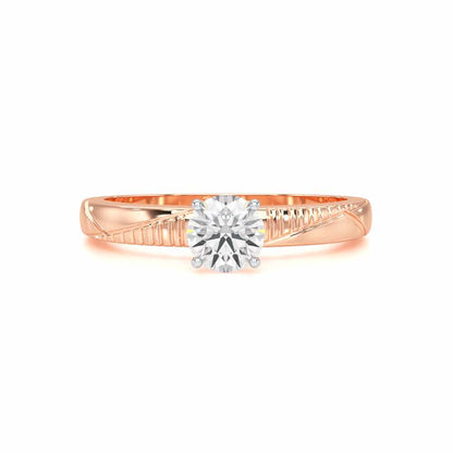 Shinny Meadow Solitaire Ring - Rose Gold - Image 4
