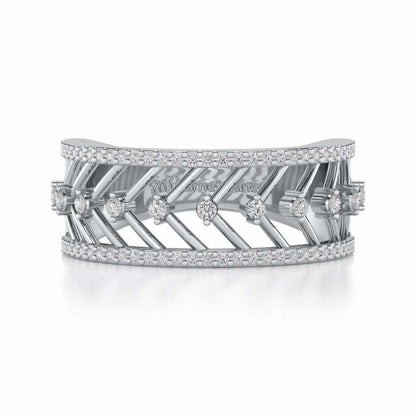 Shiny Direct Silver Band Ring - White Gold - Image 4