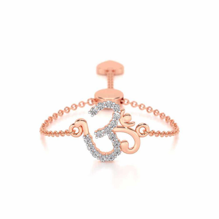 Shiv Adjustable Silver Ring - Rose Gold - Image 1