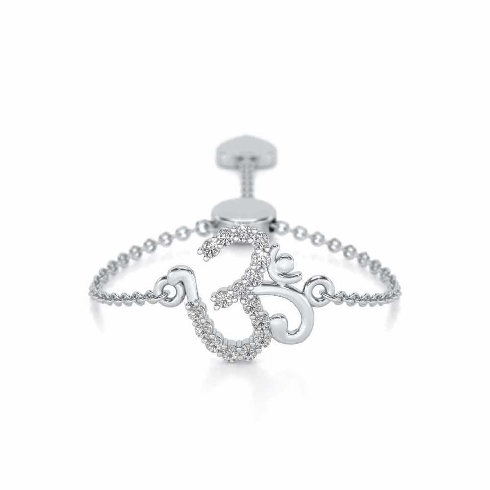 Shiv Adjustable Silver Ring - White Gold - Image 1