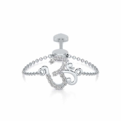 Shiv Adjustable Silver Ring - White Gold - Image 1