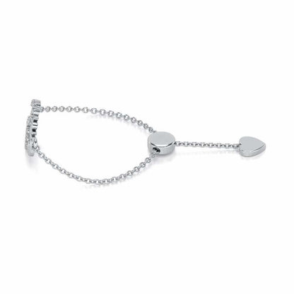 Shiv Adjustable Silver Ring - White Gold - Image 2