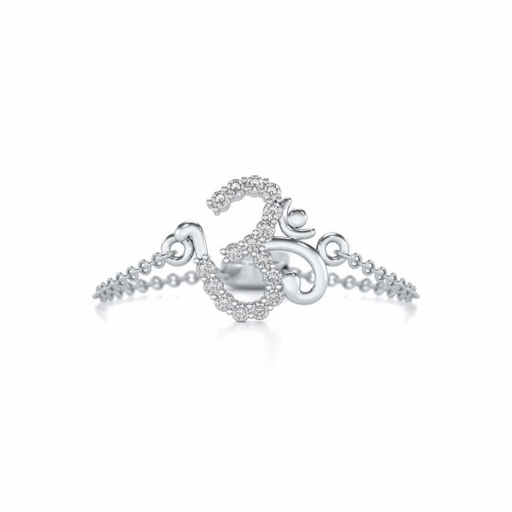 Shiv Adjustable Silver Ring - White Gold - Image 4