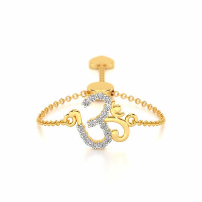 Shiv Adjustable Silver Ring - Yellow Gold - Image 1