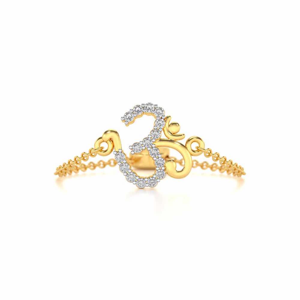 Shiv Adjustable Silver Ring - Yellow Gold - Image 4