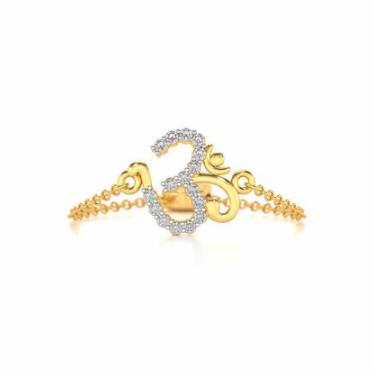 Shiv Adjustable Silver Ring - Yellow Gold - Image 4