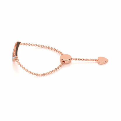 Shiva Crown Adjustable Silver Ring - Rose Gold - Image 2