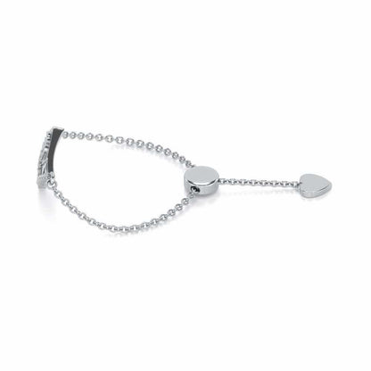 Shiva Crown Adjustable Silver Ring - White Gold - Image 2