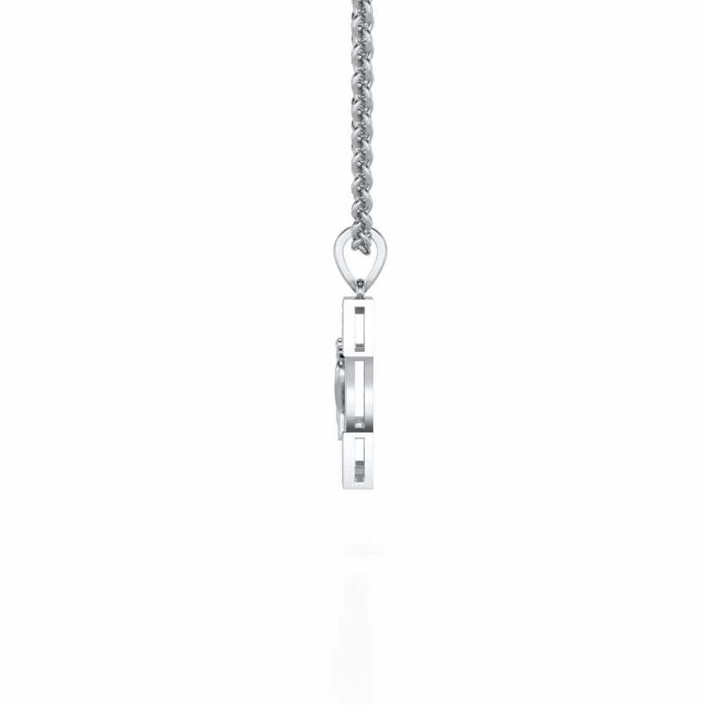 Shivaya Silver Pendant - White Gold - Image 3