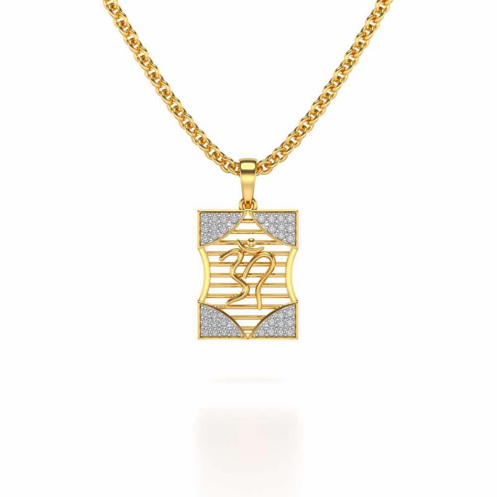 Shivaya Silver Pendant - Yellow Gold - Image 1