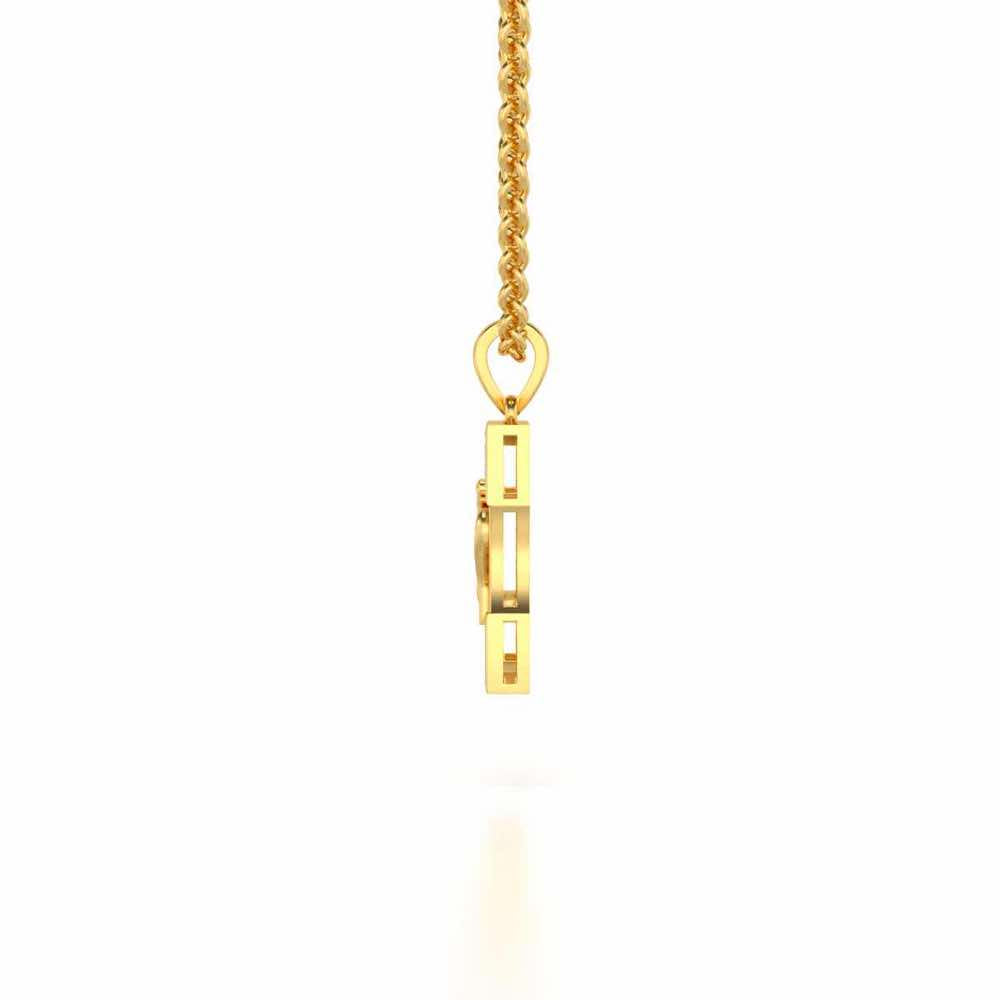 Shivaya Silver Pendant - Yellow Gold - Image 3