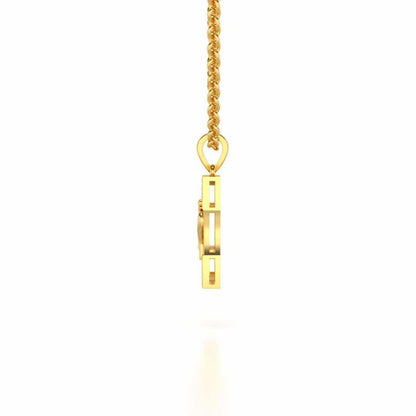 Shivaya Silver Pendant - Yellow Gold - Image 3